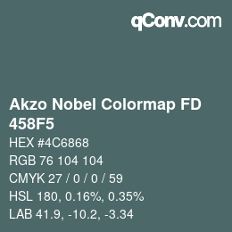 Color code: Akzo Nobel Colormap FD - 458F5 | qconv.com