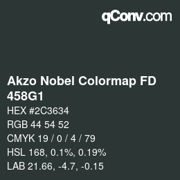 Farbcode: Akzo Nobel Colormap FD - 458G1 | qconv.com