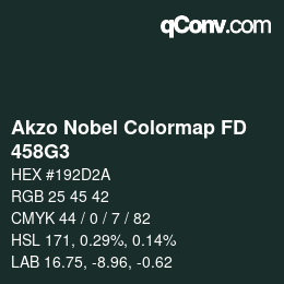 Code couleur: Akzo Nobel Colormap FD - 458G3 | qconv.com