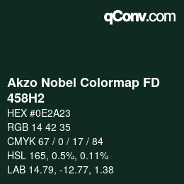 Code couleur: Akzo Nobel Colormap FD - 458H2 | qconv.com