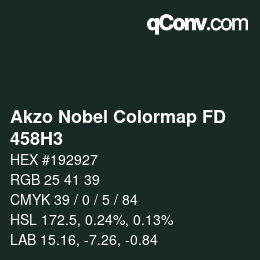 Color code: Akzo Nobel Colormap FD - 458H3 | qconv.com