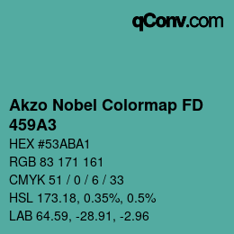 カラーコード: Akzo Nobel Colormap FD - 459A3 | qconv.com