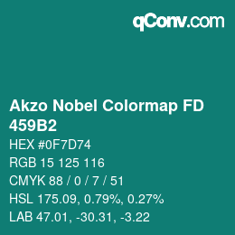 Color code: Akzo Nobel Colormap FD - 459B2 | qconv.com
