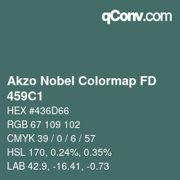 Color code: Akzo Nobel Colormap FD - 459C1 | qconv.com