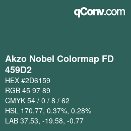 Color code: Akzo Nobel Colormap FD - 459D2 | qconv.com
