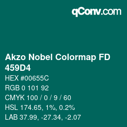 Code couleur: Akzo Nobel Colormap FD - 459D4 | qconv.com