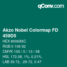 Farbcode: Akzo Nobel Colormap FD - 459D5 | qconv.com