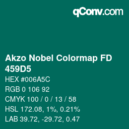 Color code: Akzo Nobel Colormap FD - 459D5 | qconv.com