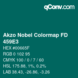Color code: Akzo Nobel Colormap FD - 459E3 | qconv.com