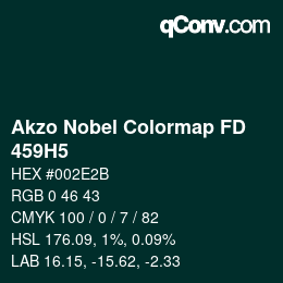 Code couleur: Akzo Nobel Colormap FD - 459H5 | qconv.com