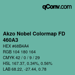 Code couleur: Akzo Nobel Colormap FD - 460A3 | qconv.com