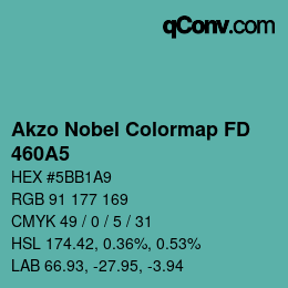 カラーコード: Akzo Nobel Colormap FD - 460A5 | qconv.com