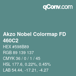 Color code: Akzo Nobel Colormap FD - 460C2 | qconv.com