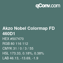 Code couleur: Akzo Nobel Colormap FD - 460D1 | qconv.com