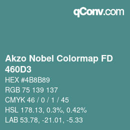 Color code: Akzo Nobel Colormap FD - 460D3 | qconv.com