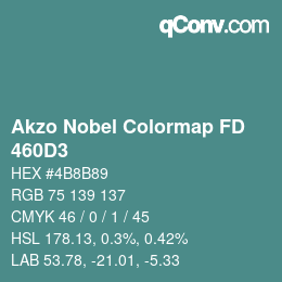 Código de color: Akzo Nobel Colormap FD - 460D3 | qconv.com