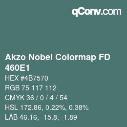 Color code: Akzo Nobel Colormap FD - 460E1 | qconv.com