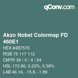 Code couleur: Akzo Nobel Colormap FD - 460E1 | qconv.com