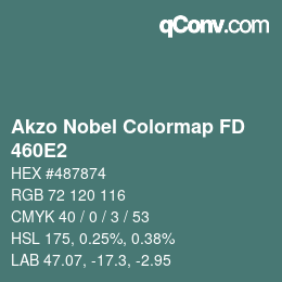 Color code: Akzo Nobel Colormap FD - 460E2 | qconv.com