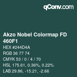 Code couleur: Akzo Nobel Colormap FD - 460F1 | qconv.com