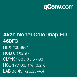Código de color: Akzo Nobel Colormap FD - 460F3 | qconv.com