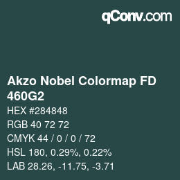 Código de color: Akzo Nobel Colormap FD - 460G2 | qconv.com
