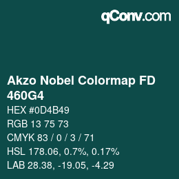 Color code: Akzo Nobel Colormap FD - 460G4 | qconv.com