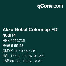 Code couleur: Akzo Nobel Colormap FD - 460H4 | qconv.com