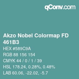 Color code: Akzo Nobel Colormap FD - 461B3 | qconv.com