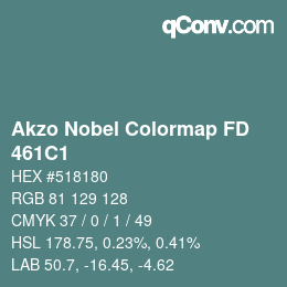 Color code: Akzo Nobel Colormap FD - 461C1 | qconv.com