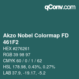 Código de color: Akzo Nobel Colormap FD - 461F2 | qconv.com