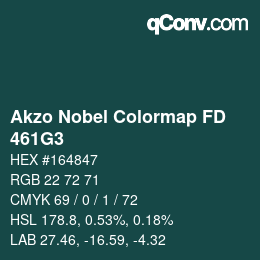 Color code: Akzo Nobel Colormap FD - 461G3 | qconv.com