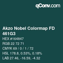 Code couleur: Akzo Nobel Colormap FD - 461G3 | qconv.com