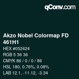 Code couleur: Akzo Nobel Colormap FD - 461H1 | qconv.com