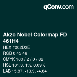 Color code: Akzo Nobel Colormap FD - 461H4 | qconv.com