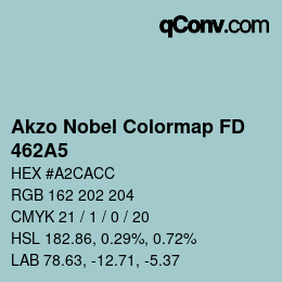 Code couleur: Akzo Nobel Colormap FD - 462A5 | qconv.com