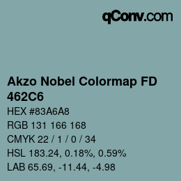 Code couleur: Akzo Nobel Colormap FD - 462C6 | qconv.com