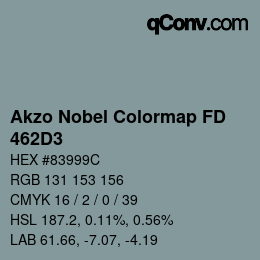 Color code: Akzo Nobel Colormap FD - 462D3 | qconv.com