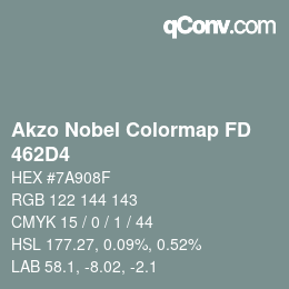 Color code: Akzo Nobel Colormap FD - 462D4 | qconv.com