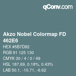 Color code: Akzo Nobel Colormap FD - 462E6 | qconv.com