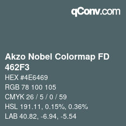 Farbcode: Akzo Nobel Colormap FD - 462F3 | qconv.com