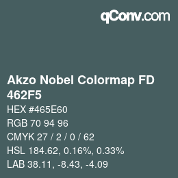 Color code: Akzo Nobel Colormap FD - 462F5 | qconv.com