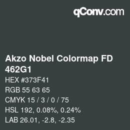 Color code: Akzo Nobel Colormap FD - 462G1 | qconv.com