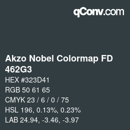 Code couleur: Akzo Nobel Colormap FD - 462G3 | qconv.com