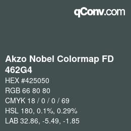 Color code: Akzo Nobel Colormap FD - 462G4 | qconv.com