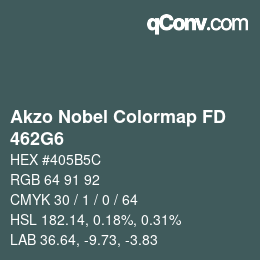 Color code: Akzo Nobel Colormap FD - 462G6 | qconv.com