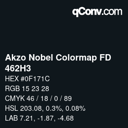 Código de color: Akzo Nobel Colormap FD - 462H3 | qconv.com