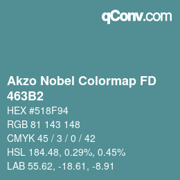 Code couleur: Akzo Nobel Colormap FD - 463B2 | qconv.com