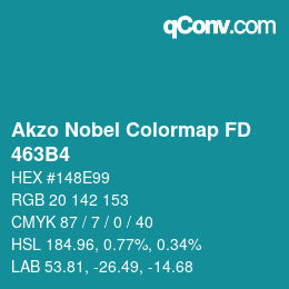 Color code: Akzo Nobel Colormap FD - 463B4 | qconv.com