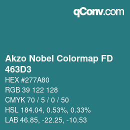 Color code: Akzo Nobel Colormap FD - 463D3 | qconv.com